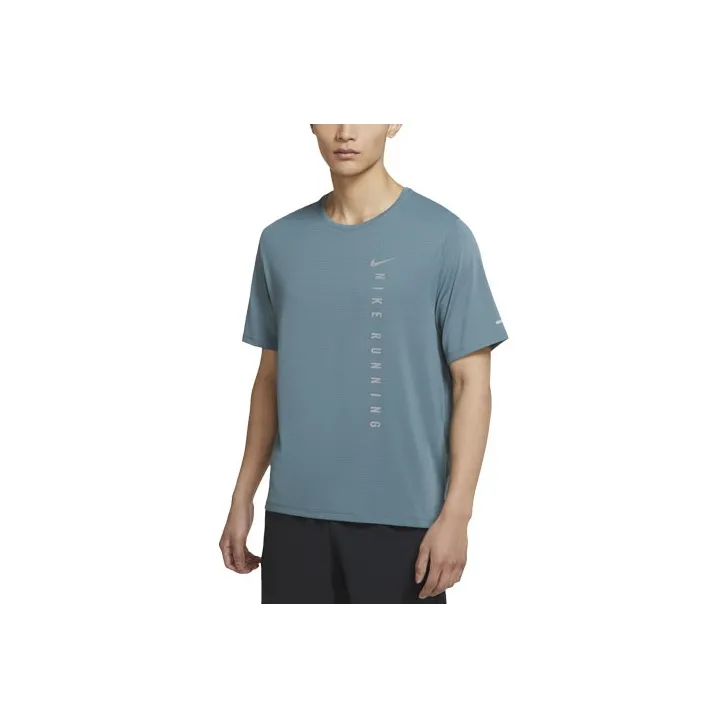 Nike MILER T Shirts Men Green-0
