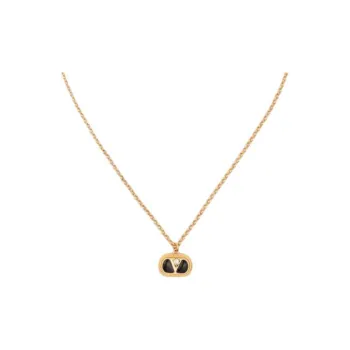 Valentino Enamel, Crystal, Metal Necklaces Women's Gold