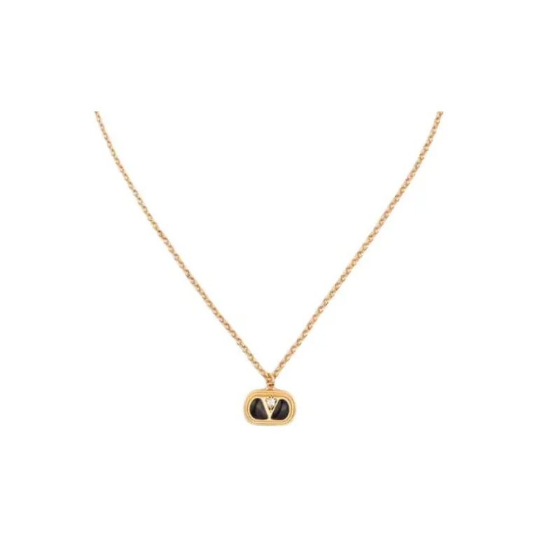 Valentino Enamel, Crystal, Metal Necklaces Women's Gold-0