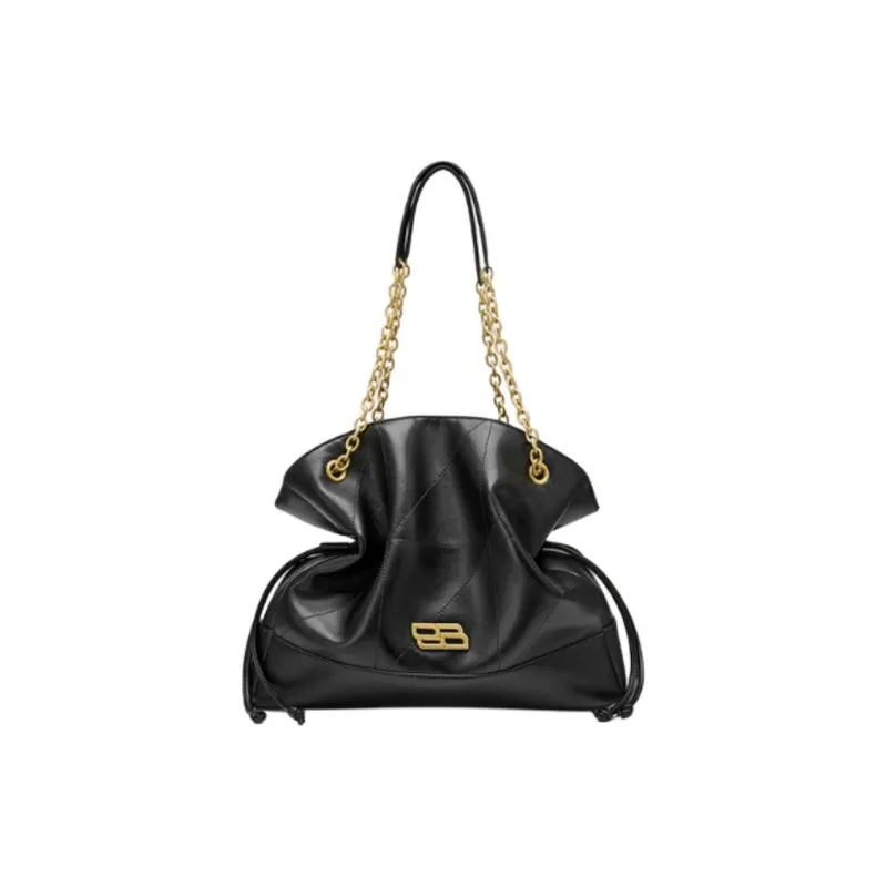 JOSINY Synthetic Leather Shoulder Bag Large Size Women's Black/Brown-0