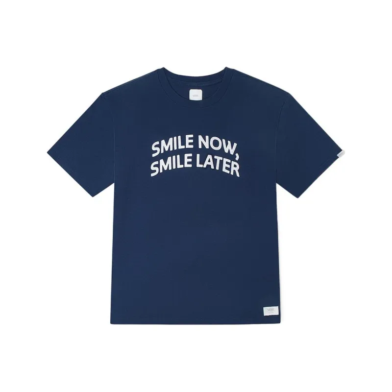 Vans Just Smile T Shirt Dark Blue Unisex-0