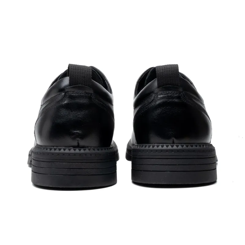 FED Dress Shoes Men Low Top Black-5