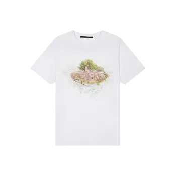 DAVID NAMAN Laputa Collection T Shirts Men White