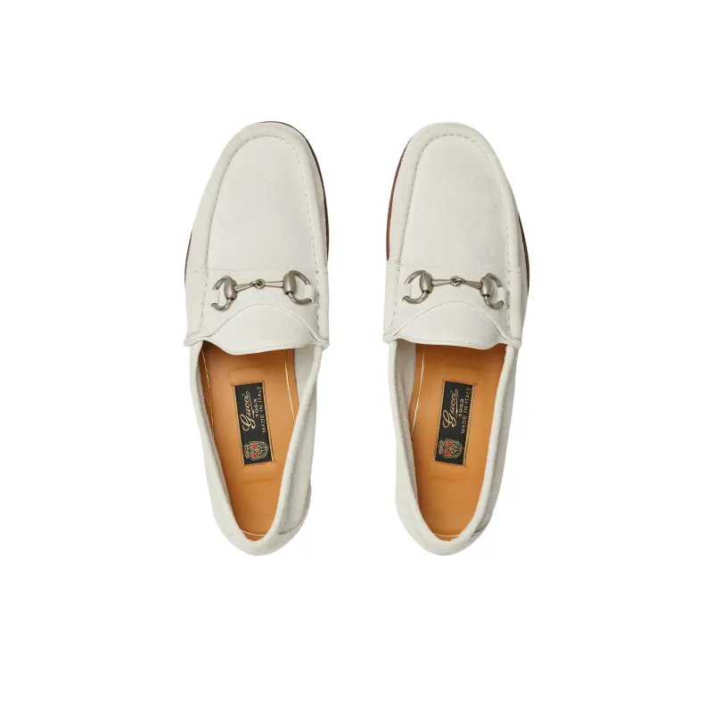 GUCCI Horsebit 1953 Casual Shoes Men's Light Gray-2