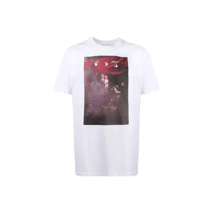OFF WHITE Regular Fit Caravaggio Painting T shirt-0