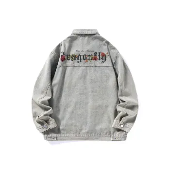 RED DRAGONFLY Denim Jacket Unisex Black