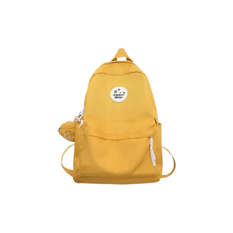 Yalu Nylon Backpack Regular Unisex White/Black/Ginger Yellow/Green/Dark Blue/Red-11