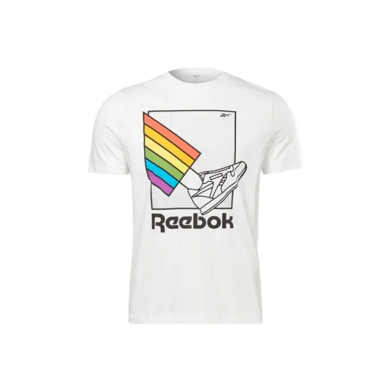Reebok Set in Sleeve T Shirt Unisex White-0