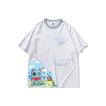 Guuka Short Sleeved T Shirts Unisex Light Gray