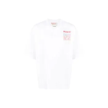 MARNI Chest Logo print Detail T shirt