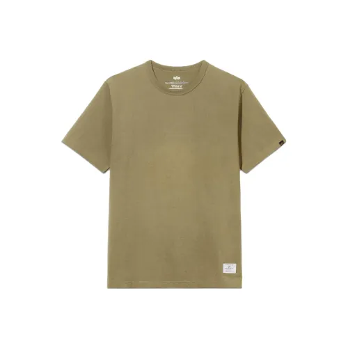 Alpha Industries T-Shirts Men Olive Green