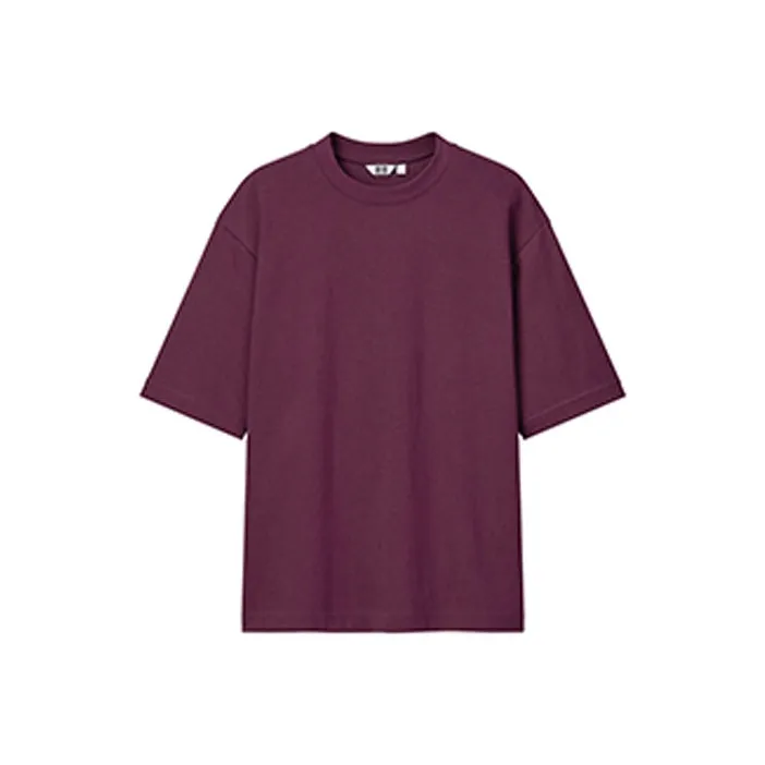 UNIQLO U Collection SS23 T Shirt Unisex Dark Reddish Purple-0
