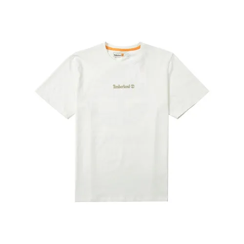 Timberland T-Shirts Unisex Ivory White