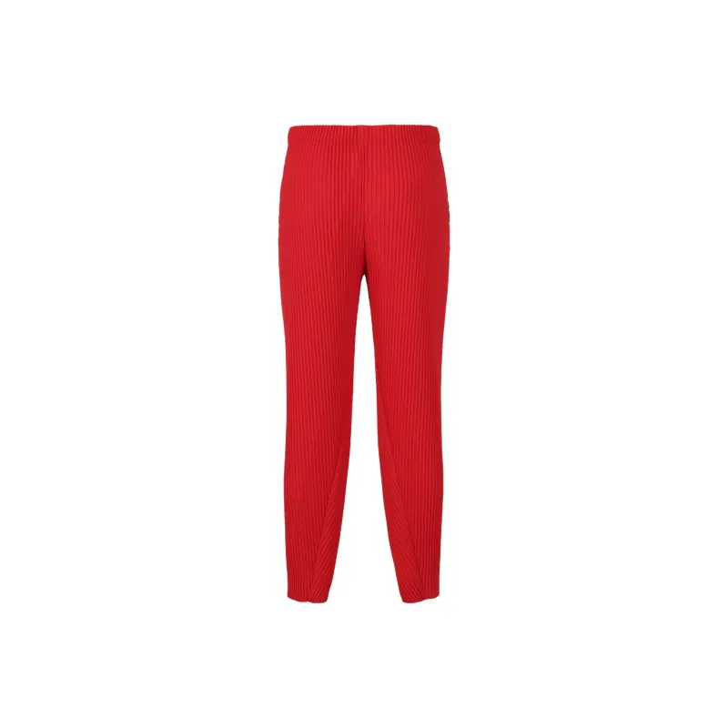 Homme Plissé Issey Miyake SS25 Casual Pants Men's Red-1