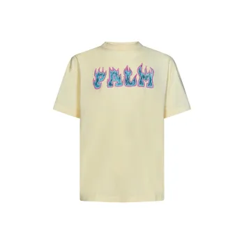 PALM ANGELS Logo Flames Vint Tee