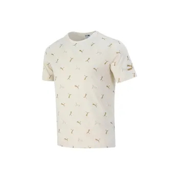 PUMA T Shirts Men Ecru