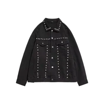KOKO BASE Denim Jacket Unisex Black