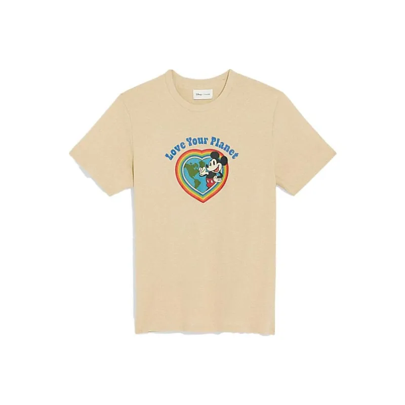 Disney X COACH T-Shirts Unisex Beige-0