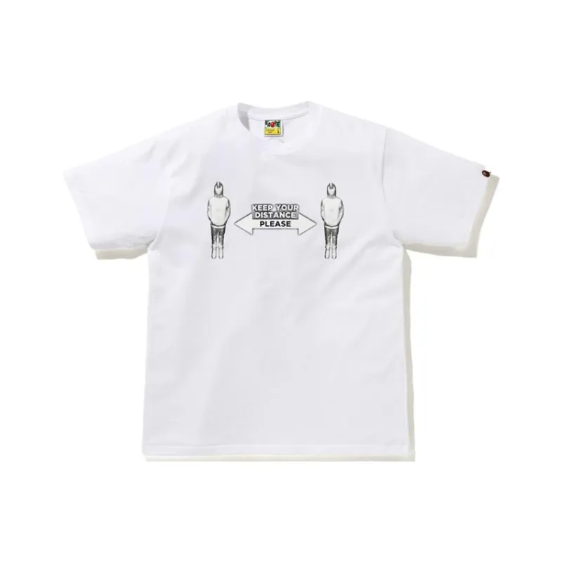 Bape Social Distance Shark Figure Tee-0