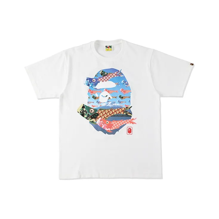Bape Koinobori Carp Flags Ape Head Tee-2