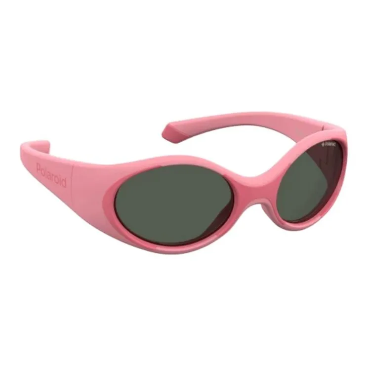 Polaroid Injection Molded Oval Sunglasses Kids' Pink-1