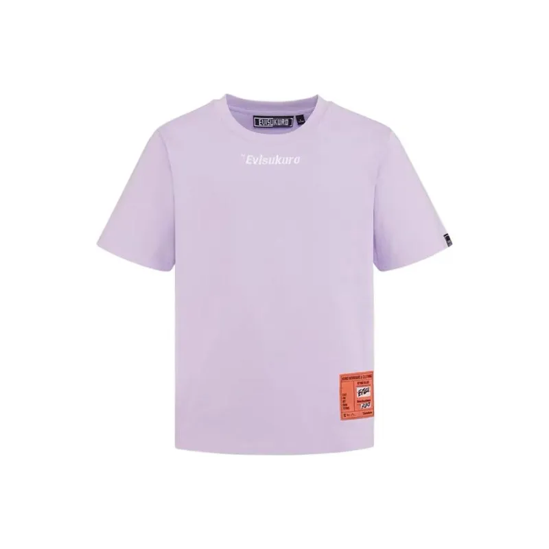 EVISU Drop Shoulder Sleeve T Shirt Men's Black-2