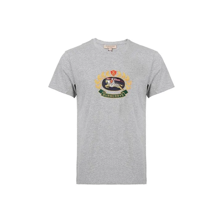 Burberry T Shirts Men Gray-0