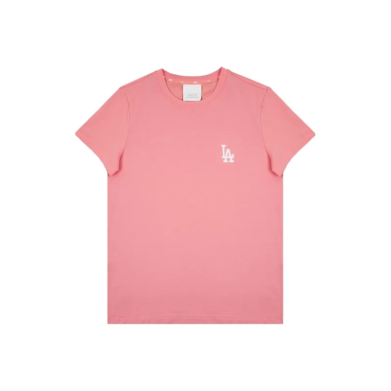 MLB Los Angeles Dodgers T Shirts Unisex Pink-0