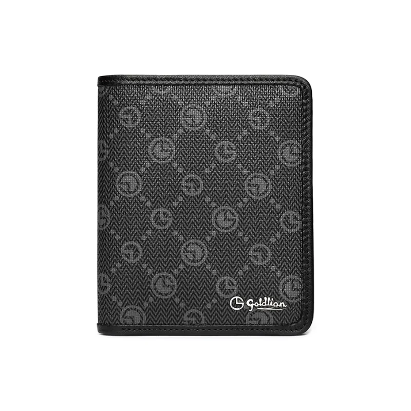 GOLDLION PVC Wallet Men's Black-5