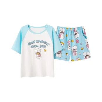 BONAS Pajama Set Women's Cute Little Rabbit