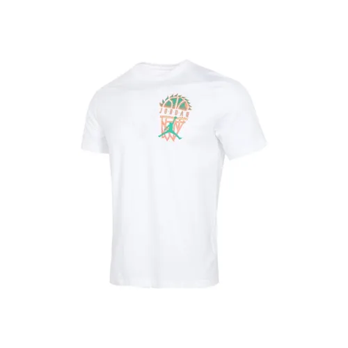 Jordan Set in Sleeve T Shirt Men's White