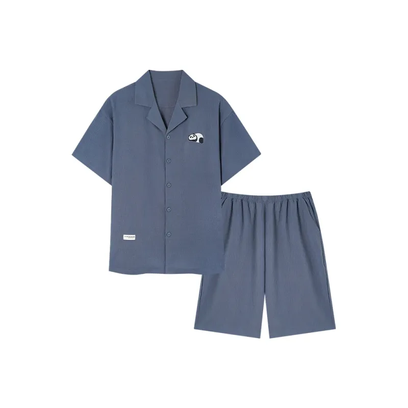 MIIOW Cool One Summer Series Pajama Set Men's Light Blue-0