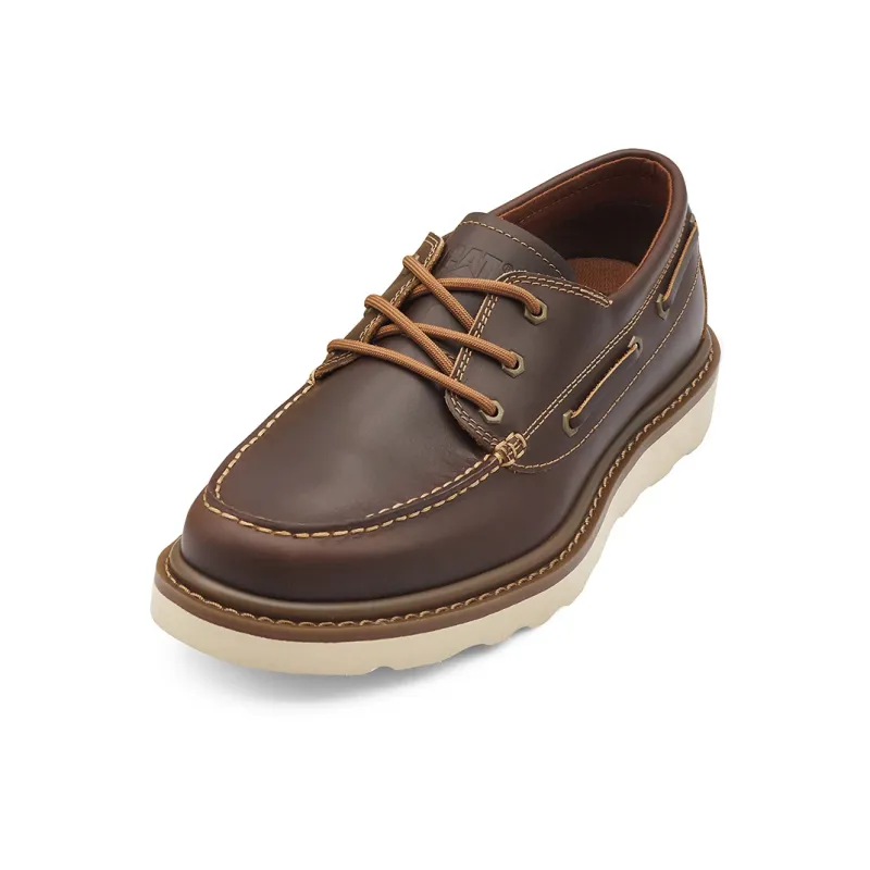 CAT Boat Shoes Men's Dark Brown-2