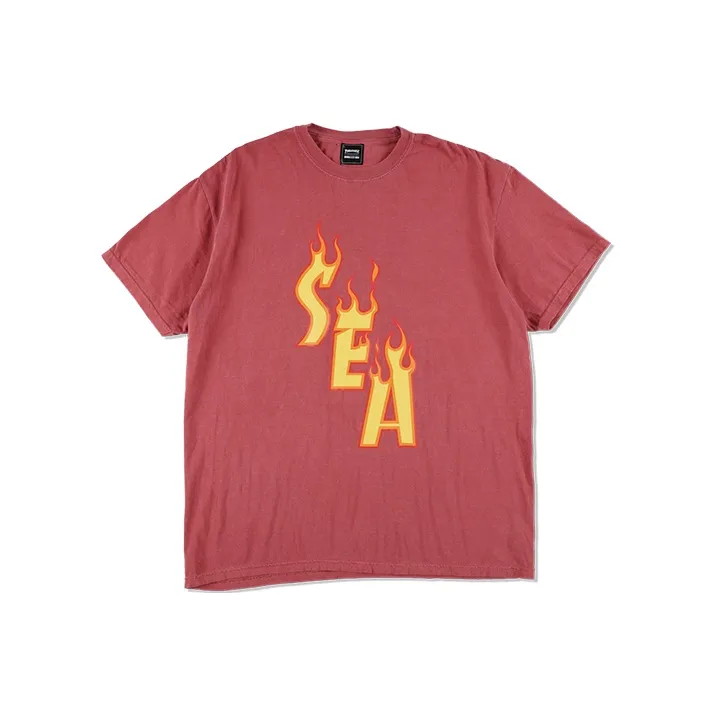 Wind And Sea X Thrasher X WIND AND SEA CO-TITLED SERIES T-Shirts Unisex Red-0