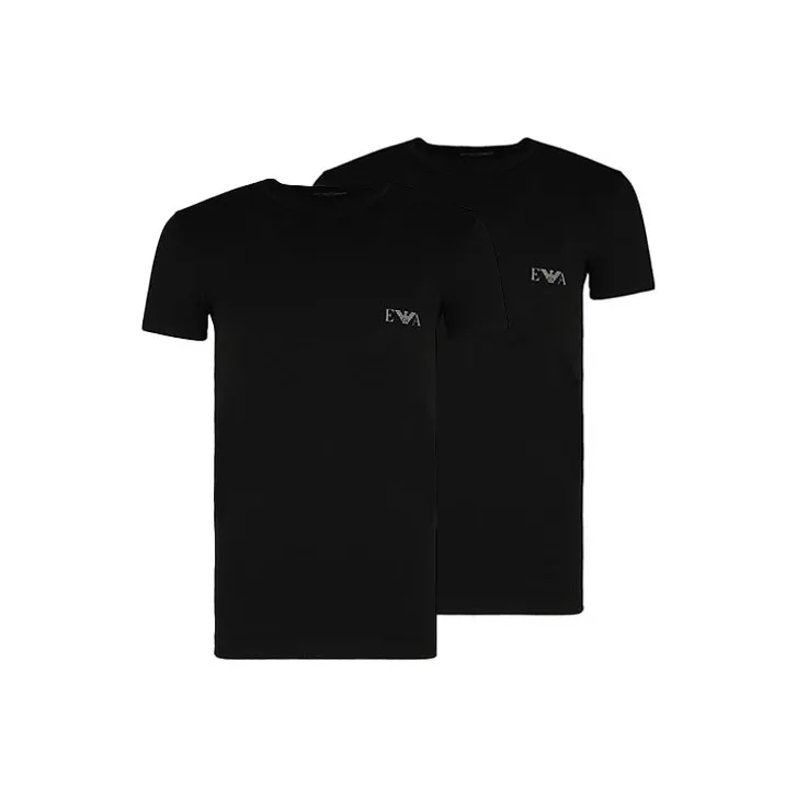 EMPORIO ARMANI T Shirt Men's 2 Pack Black-0