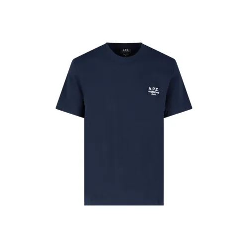 A.P.C Logo Printed Crewneck T Shirt