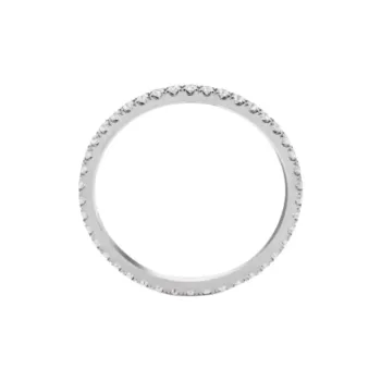 Van Cleef & Arpels Rhodium Plated 18K White Gold Diamond 18K Gold Rings Unisex Silver