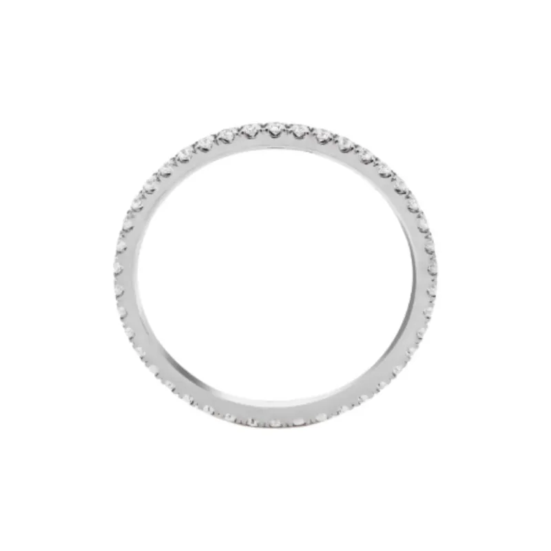 Van Cleef & Arpels Rhodium Plated 18K White Gold Diamond 18K Gold Rings Unisex Silver-0