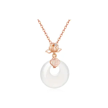 Branded Jewelry Chalcedony Jade Necklaces Women's