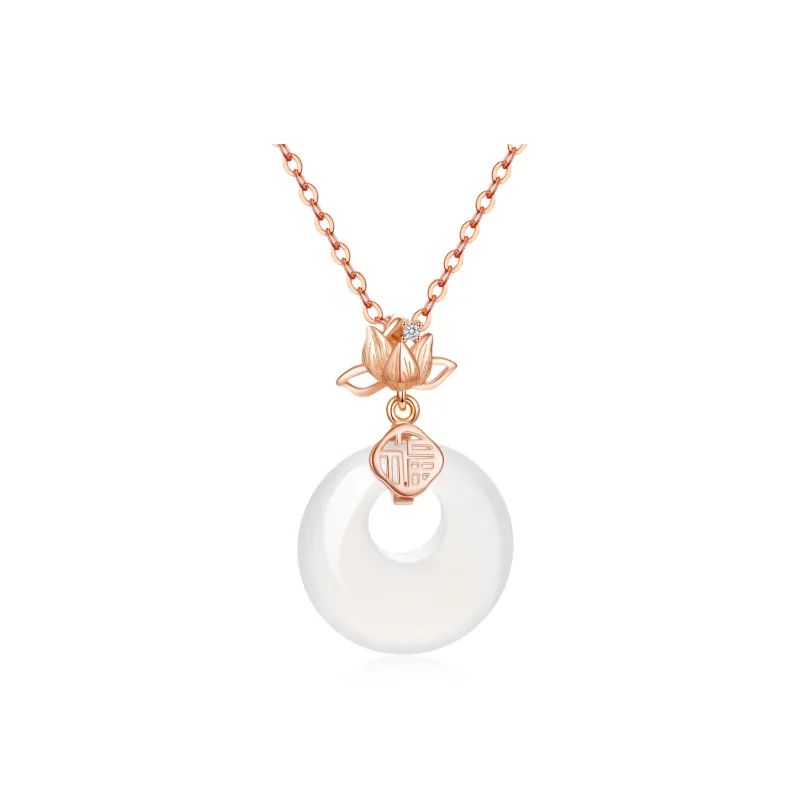 Branded Jewelry Chalcedony Jade Necklaces Women's-0