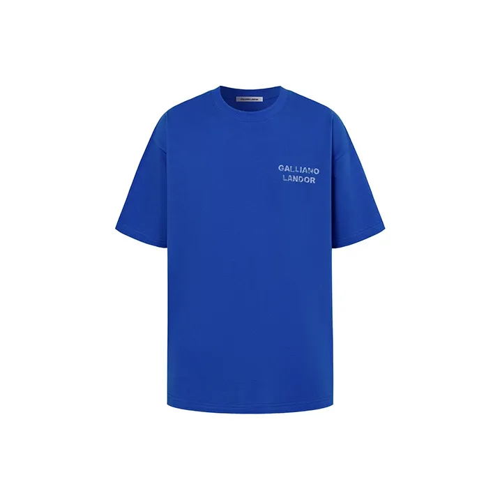 GALLIANO LANDOR T Shirt Unisex Klein Blue-0