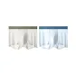 99040-F Set-Color Block Ice Skin Pants-Pea Green+Light Blue (2 Pack)