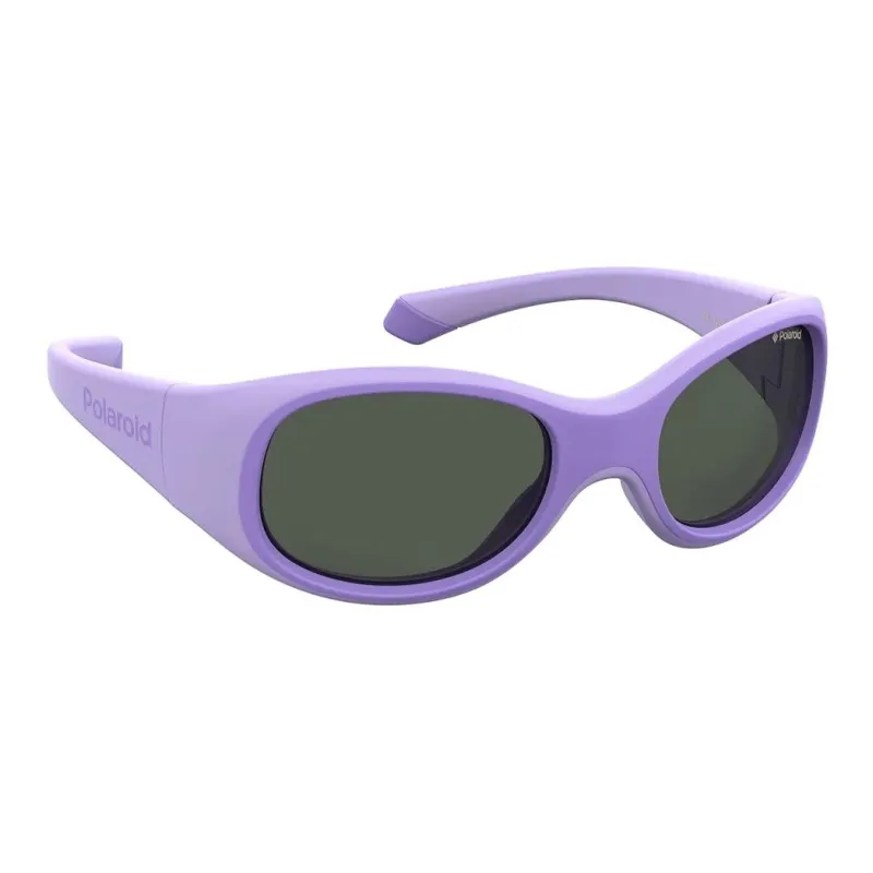 Polaroid Injection Molded Square Sunglasses Kids' Purple-2