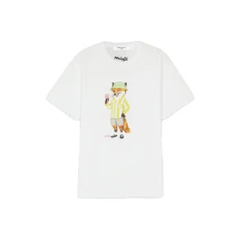Maison Kitsune Dressed Fox Regular Tee Shirt