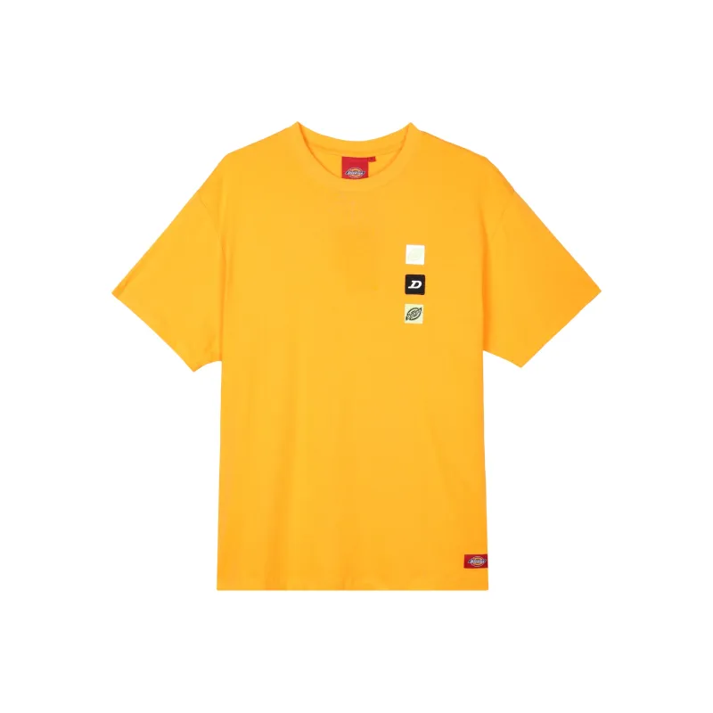 Dickies Drop Shoulder Sleeve T Shirt Unisex Bright Orange-0