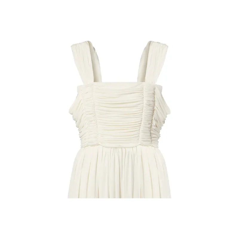 LOUIS VUITTON Sleeveless Dresses Women's White-4