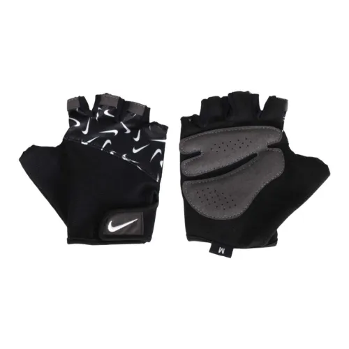 Nike Polyester Polyurethane Nylon Elastane Sports Gloves Women's Black
