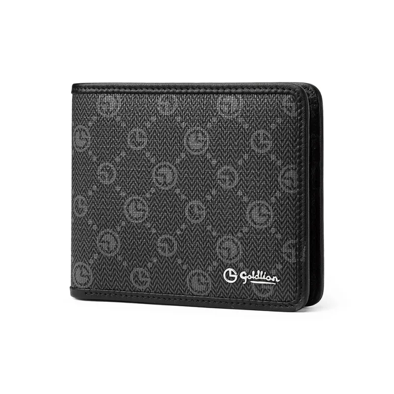 GOLDLION PVC Wallet Men's Black-1