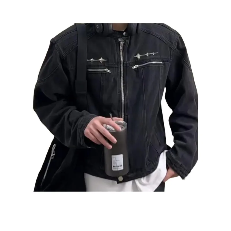 LESS BEARS Denim Jackets Unisex-2