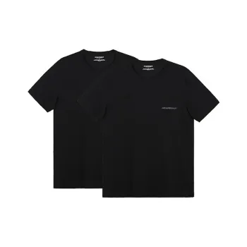 EMPORIO ARMANI FW20 T Shirt Men's 2 Pack Black